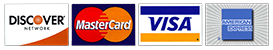 Discover MasterCard Visa American Express